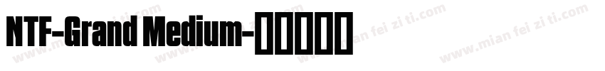NTF-Grand Medium字体转换
